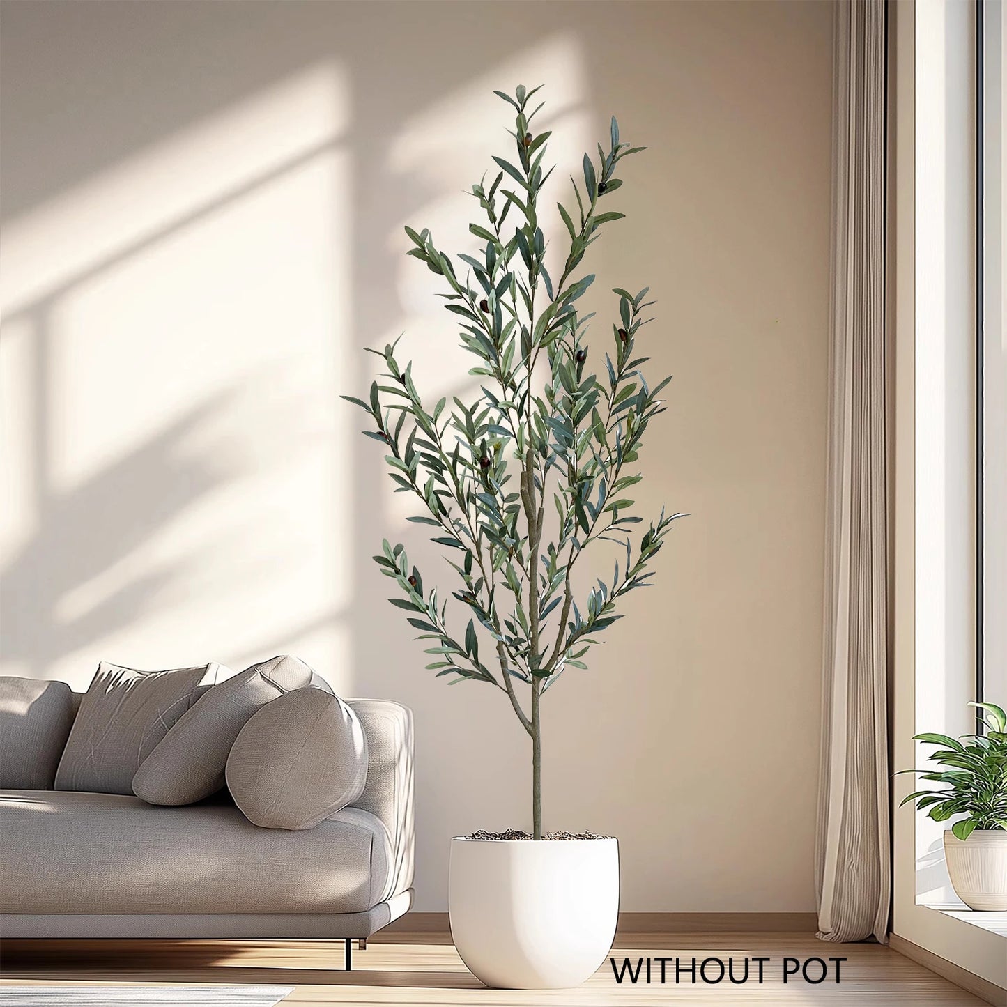 80-195CM New artificial Plant Olive tree High Branch Fake plant silk leaves indoor faux plant for Home garden wedding Room Decor