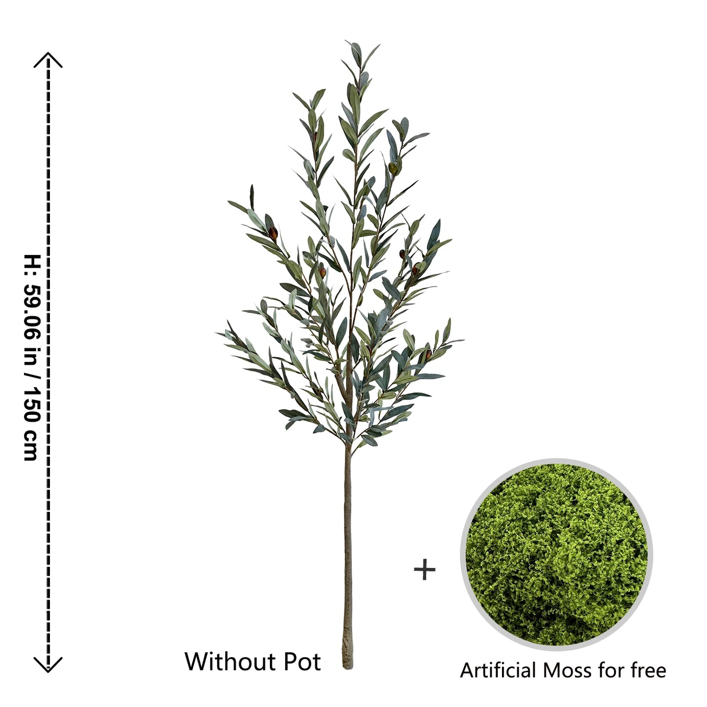 80-195CM New artificial Plant Olive tree High Branch Fake plant silk leaves indoor faux plant for Home garden wedding Room Decor