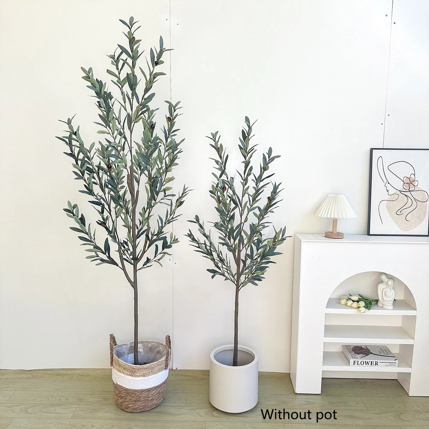 80-195CM New artificial Plant Olive tree High Branch Fake plant silk leaves indoor faux plant for Home garden wedding Room Decor