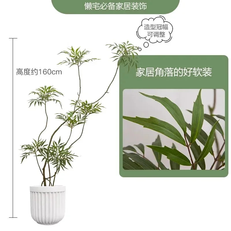 Simulated green plant indoor fake tree floor-to-ceiling potted wabi-sabi advanced decorative ornament
