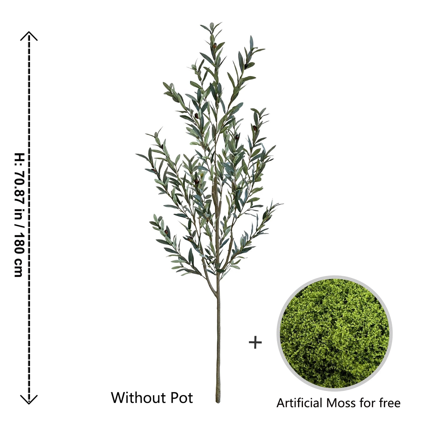 80-195CM New artificial Plant Olive tree High Branch Fake plant silk leaves indoor faux plant for Home garden wedding Room Decor