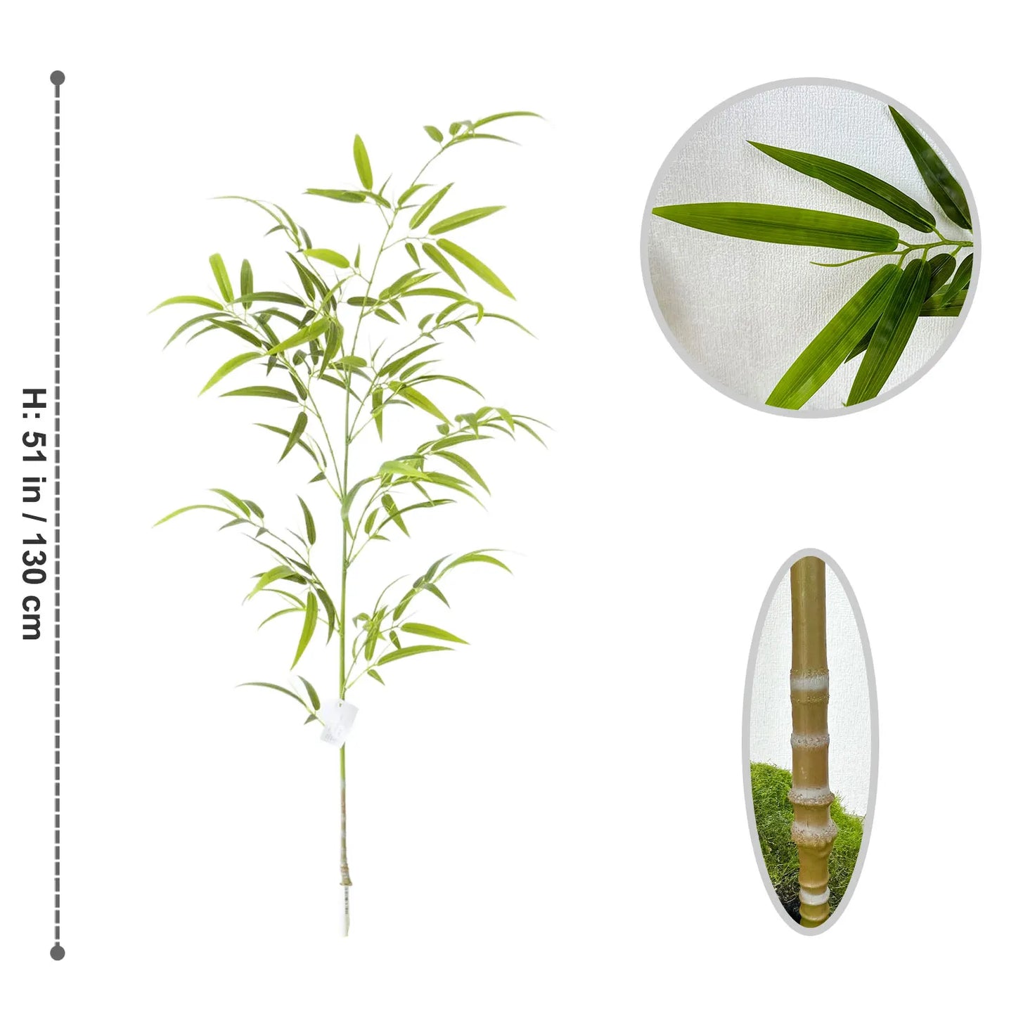 130-210CM Artificial Green Bamboo Branch Fake plant realistic faux plant for Wedding Home Hotel Office Party Decoration ornament