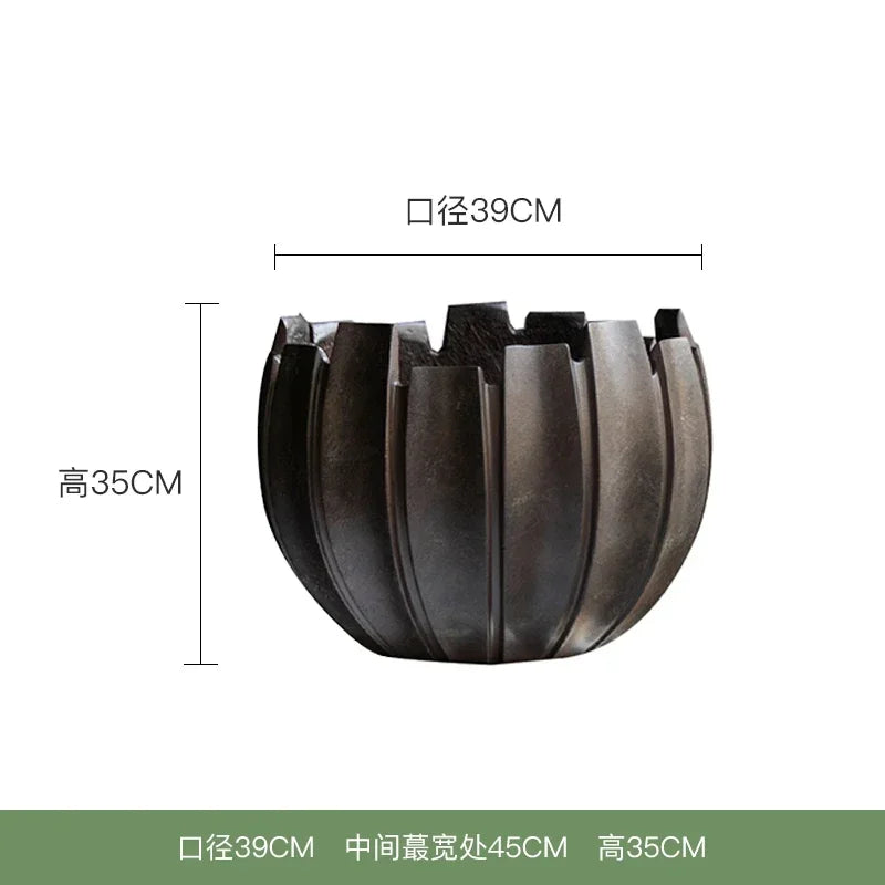 Simulated green plant indoor fake tree floor-to-ceiling potted wabi-sabi advanced decorative ornament