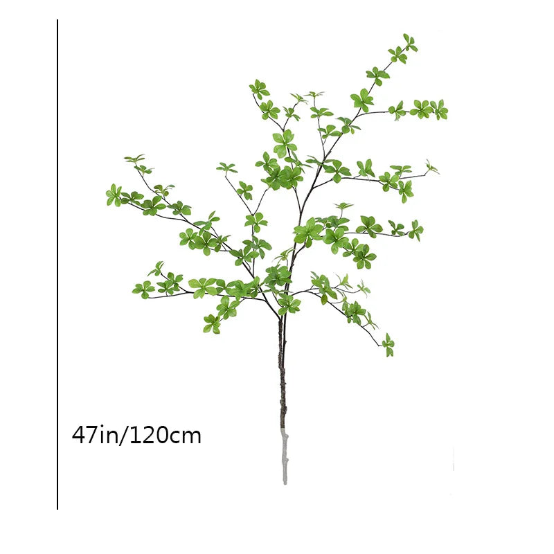 Large Artificial Green Plants Fake Shrub Deciduous Leaves Branch Japan Enkianthus Perulatus Plastic Monstera Leaf for Home Decor