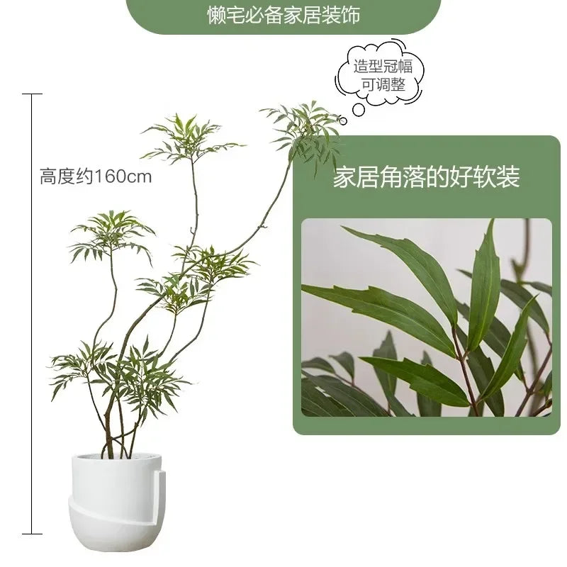 Simulated green plant indoor fake tree floor-to-ceiling potted wabi-sabi advanced decorative ornament