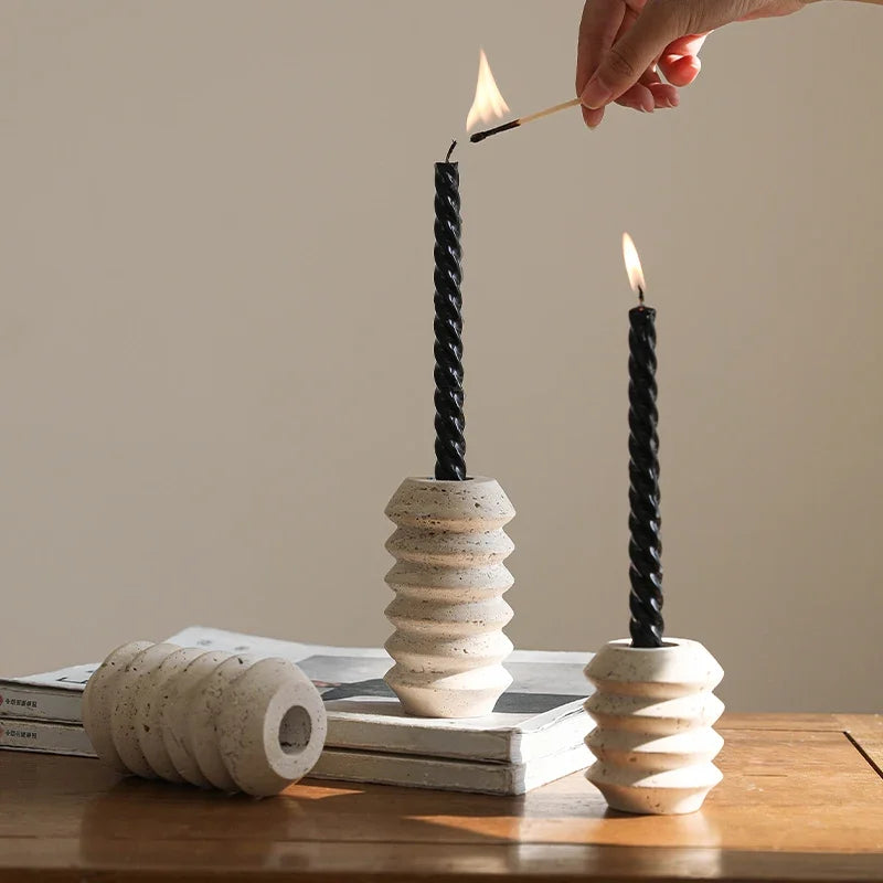 Stone Candle Holder